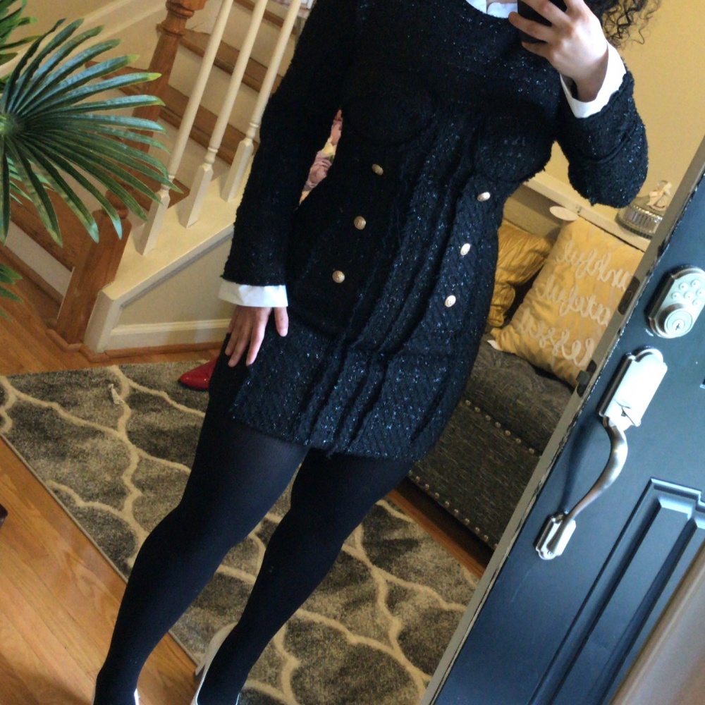 Black Bebe winter dress